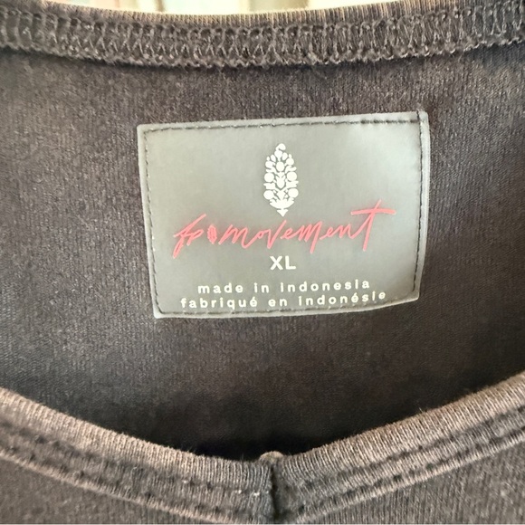 Free People Movement Hot Shot Onesie Washed Black Jumpsuit | XL - Picture 4 of 9